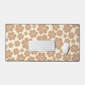 Motif à fleurs en Tan et Crème (Clavier et souris)