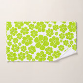Motif à fleurs en vert et blanc citron (Serviette à main)