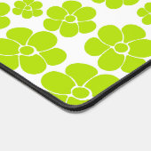 Motif à fleurs en vert et blanc citron (Coin)