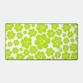 Motif à fleurs en vert et blanc citron (Recto)
