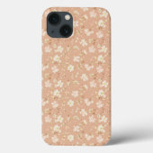 Motif à fleurs iPhone 13 Coque (Verso)