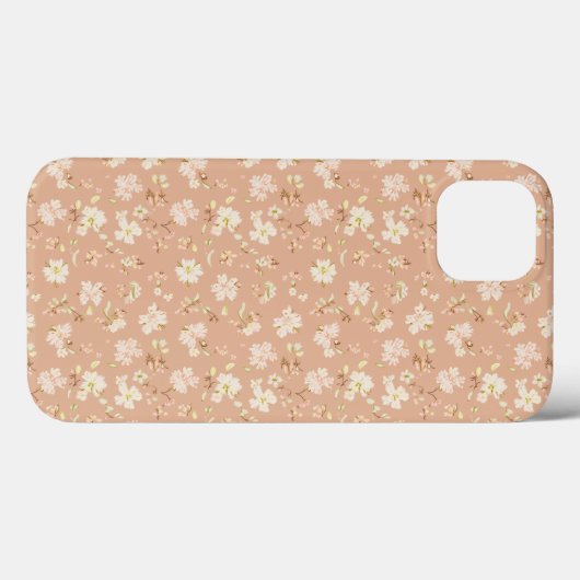Motif à fleurs iPhone 13 Coque (Verso (horizontal))
