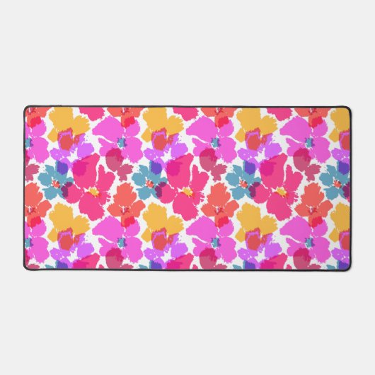 Motif à fleurs moderne en néon coloré (Recto)