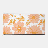 Motif à fleurs orange Fuzz Vintage rétro (Recto)