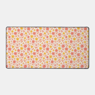 Motif à fleurs rose et jaune