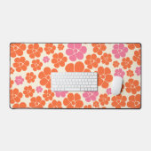 Motif à fleurs - rose, orange et crème (Clavier et souris)