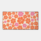 Motif à fleurs - rose, orange et crème (Recto)