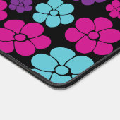 Motif à fleurs - rose, violet, bleu et noir (Coin)