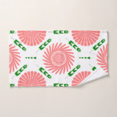 motif à fleurs roses (Serviette à main)