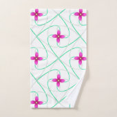 Motif à fleurs roses (Serviette à main)