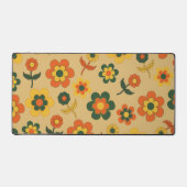 Motif à fleurs Vintage orange rétro (Recto)