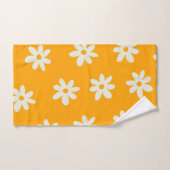 Motif à fleurs Yellow White Retro (Serviette à main)