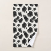 Motif à Impression de Vache Noir et Blanc (Serviette à main)