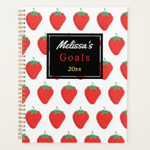 Motif à la mode fraise rouge blanc et noir personn