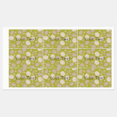 Motif à l'ail - Étiquette alimentaire à l'ail (Feuille)