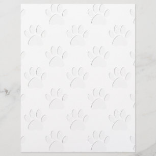 Motif à mâcher de chien coupé en papier