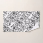 motif à main rose (Serviette à main)