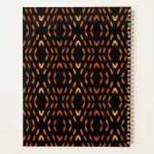 Motif à points abstraits noir et jaune (Dos)