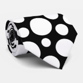 Motif à points polka blanc aléatoire sur Cravate n (Roulé)