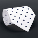 Motif à points Polka de la marine sur Cravate blan<br><div class="desc">Les mini-pois bleu marine élégants forment un motif géométrique classique sur un arrière - plan blanc. Pour voir la conception sur d'autres éléments,  cliquez sur le lien "Rocklawn Arts". numériquement créé une image. Copyright ©Claire E. Skinner. Tous droits réservés.</div>