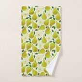Motif à poires vertes (Serviette à main)
