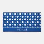 Motif à pois blanc bleu (Recto)