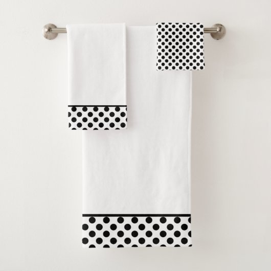 Motif à pois noir et blanc (En situation)