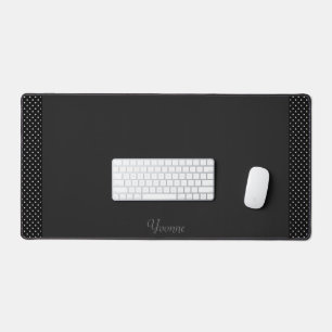 Motif à pois noir et blanc classique