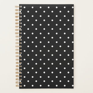 Motif à pois noir et blanc sans couture