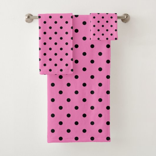 Motif à pois rose et noir (En situation)