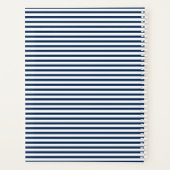 motif à rayures blanches bleu marine (Dos)