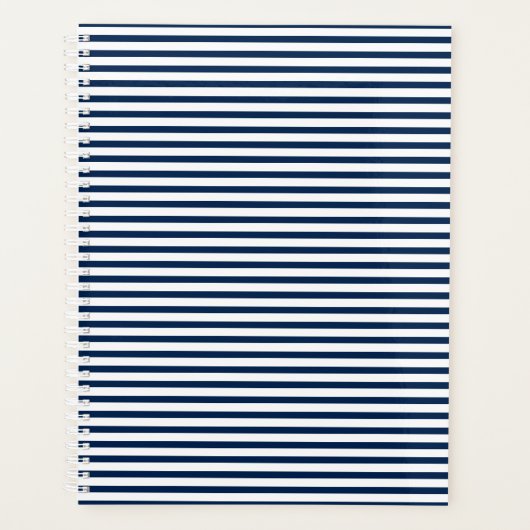 motif à rayures blanches bleu marine (Devant)