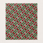 Motif à rayures de Noël rétro ondulé tripant (Outside Unfolded)
