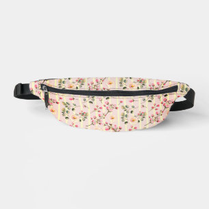 Motif à rayures florales rose pâle