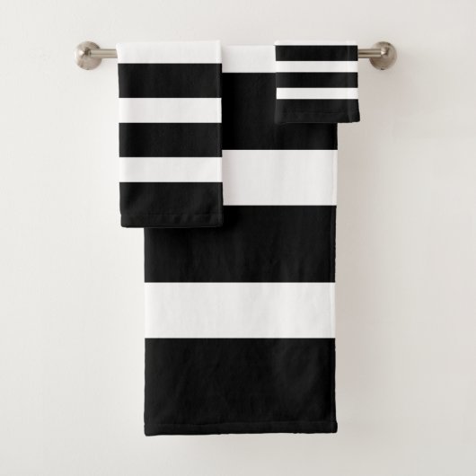 Motif à rayures noir et blanc (En situation)