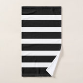 Motif à rayures noir et blanc (Serviette à main)