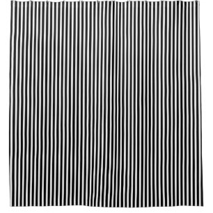 Motif à rayures noir et blanc rideau de douche
