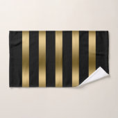 Motif à rayures noir et or (Serviette à main)