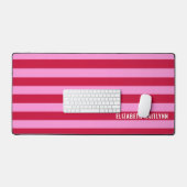 Motif à rayures rose et rouge Personnalisé (Clavier et souris)