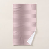 motif à rayures rose-or (Serviette à main)