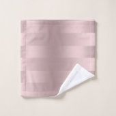 motif à rayures rose-or (Gant de toilette)