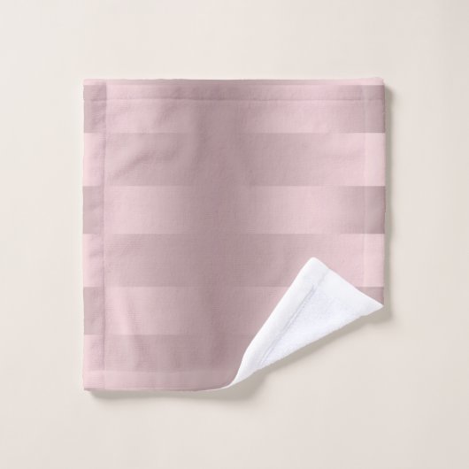 motif à rayures rose-or (Gant de toilette)
