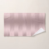motif à rayures rose-or (Serviette à main)