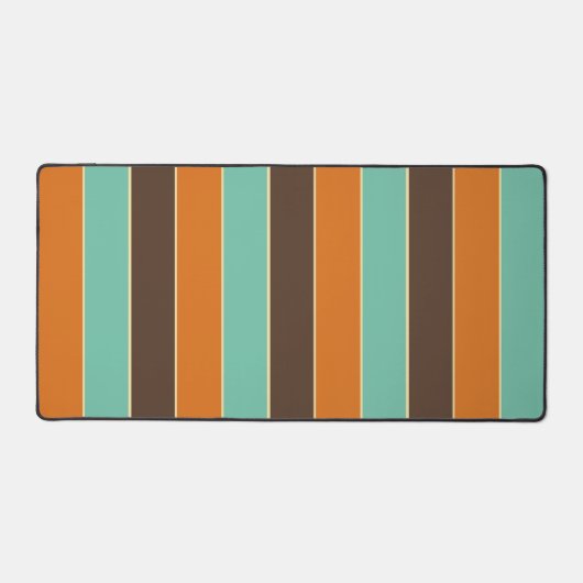 Motif à rayures vert, noir et orange (Recto)