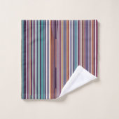 Motif à rayures verticales inspiré de l'Art Déco (Gant de toilette)
