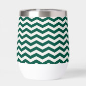 Motif à rayures zig zag Chevron vert sarcelle (Arrière)
