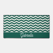 Motif à rayures zig zag chevron vert sarcelle (Recto)