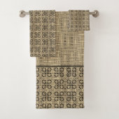 Motif à tissage beige et noir (En situation)