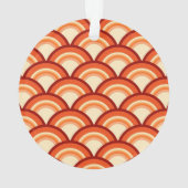 Motif à vagues Art déco - mandarine orange (dos)
