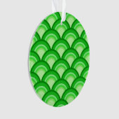 Motif à vagues Art déco - vert jade (devant)